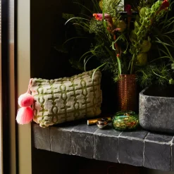 Sage & Clare Amata Terry Pouch - Palm Large