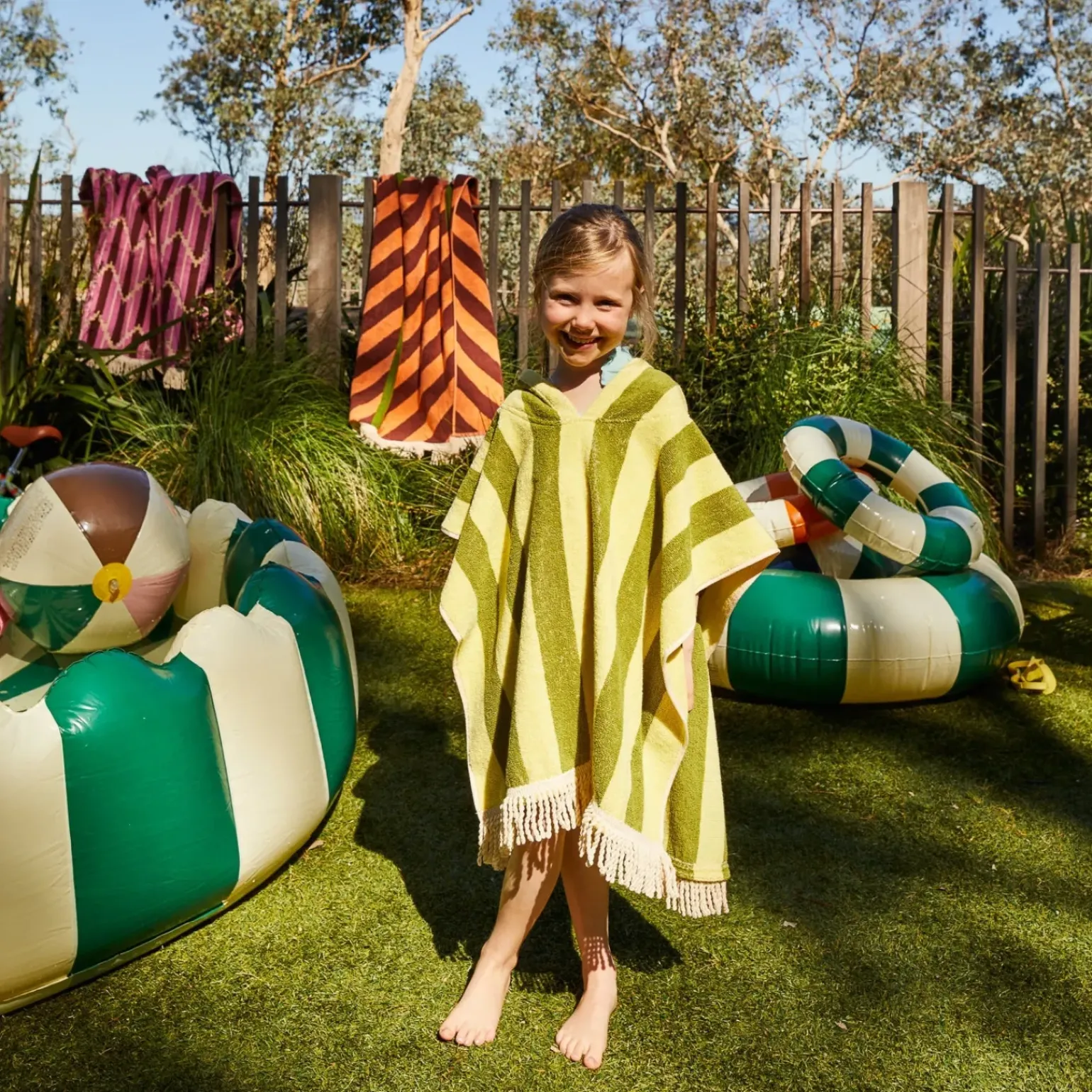 Sage & Clare Jarita Hooded Towel - Palm