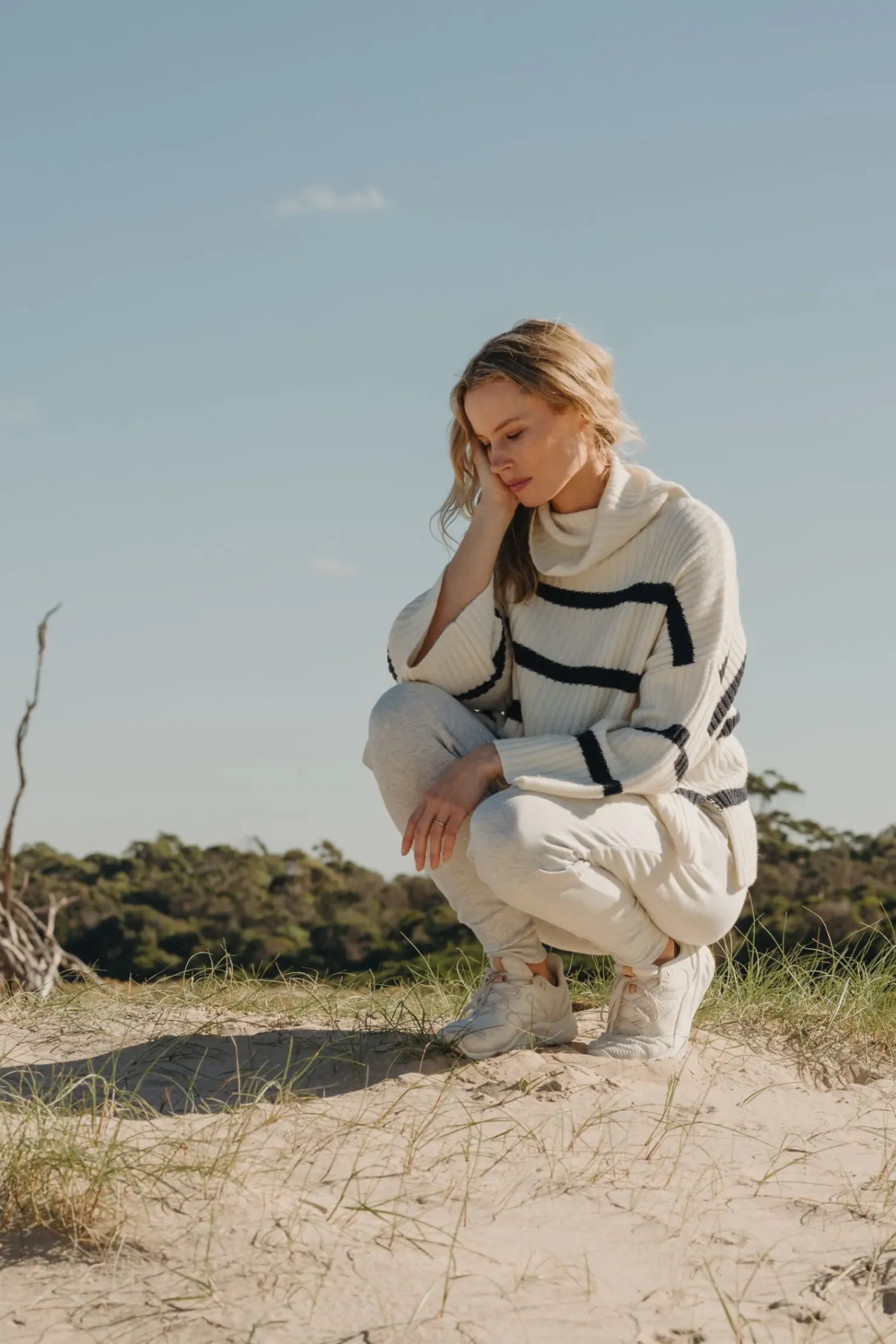 Talamaya Divine Rib Pullover - Starling Stripe