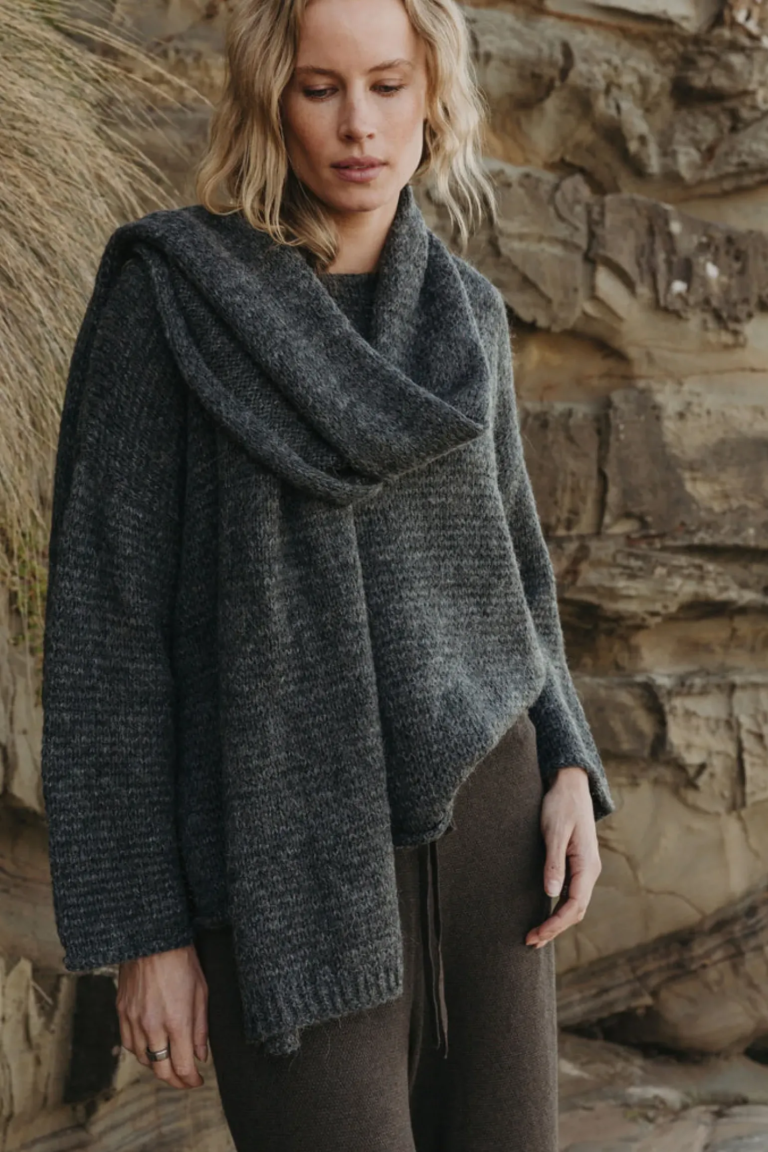 Talamaya Drift Airy Pullover - Heath Green