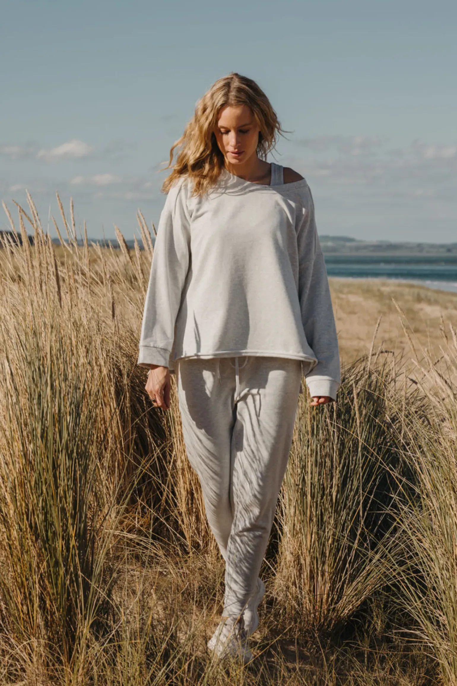 Talamaya Heavenly Fleece Windcheater - Silver Marle