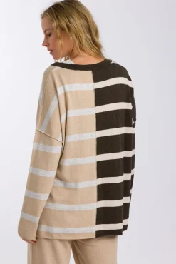 Talamaya Hinterland Stripe Pullover - Sable Combo