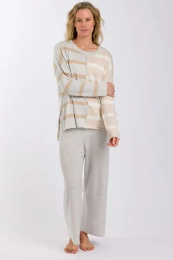 Talamaya Hinterland Stripe Pullover - Sawdust