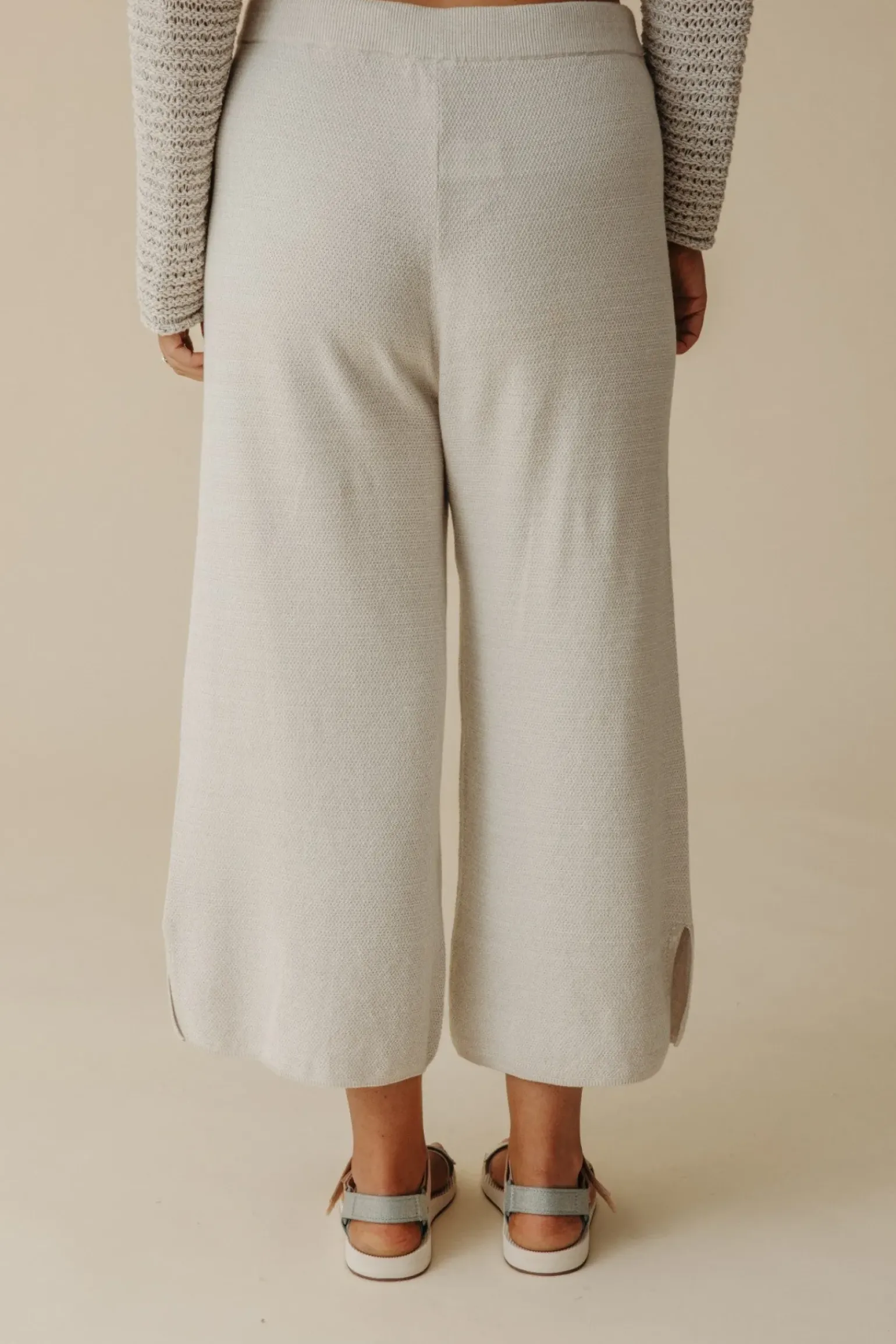 Talamaya Retreat Cotton Twist Pant - Silver & Salt