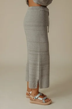 Talamaya Retreat Cotton Twist Pant - Dusty Olive & White