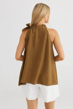 The Shanty Lucia Top - Basil