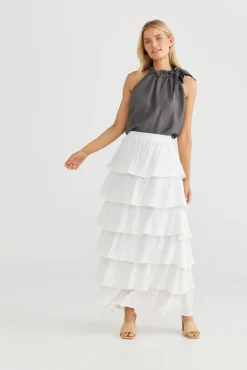 The Shanty Neapolitan Skirt - White