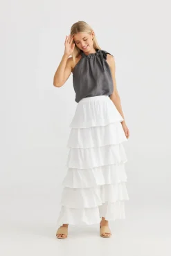 The Shanty Neapolitan Skirt - White