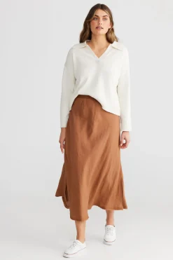The Shanty Sicily Skirt - Terracotta
