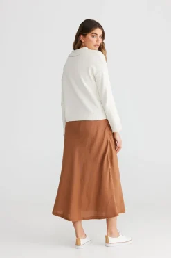 The Shanty Sicily Skirt - Terracotta
