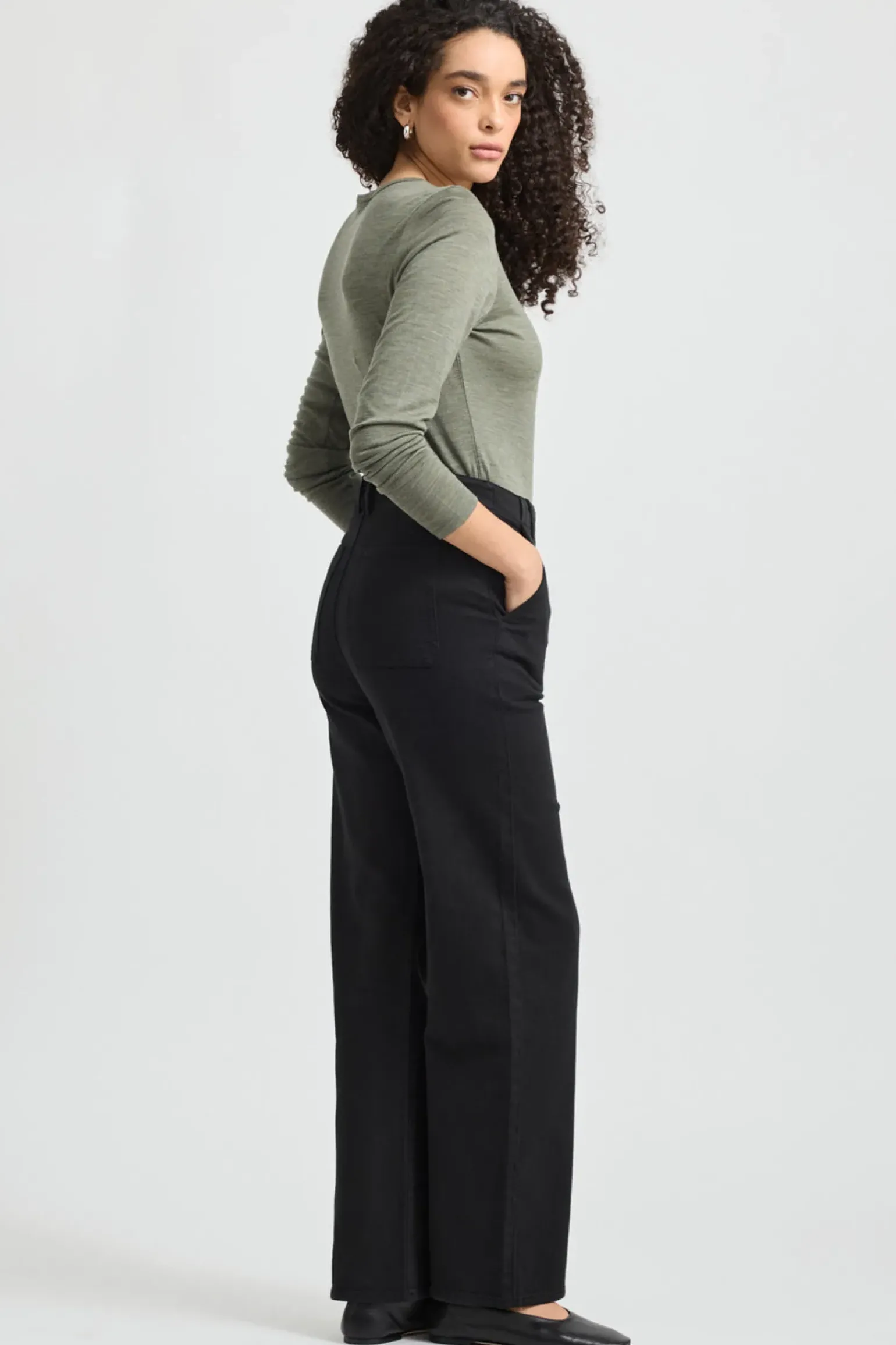 Toorallie Crew Merino Tee - Bay Leaf