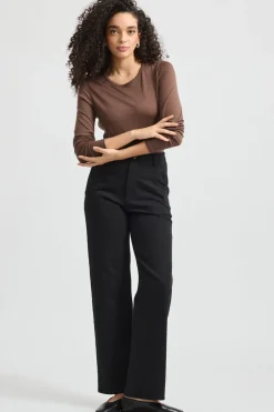 Toorallie Crew Merino Tee - Espresso