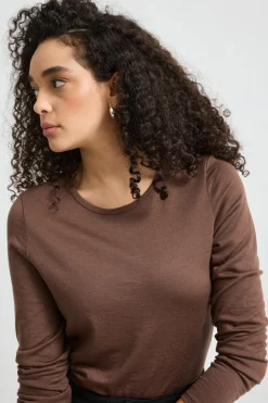 Toorallie Crew Merino Tee - Espresso