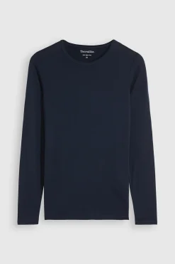 Toorallie Crew Merino Tee - Navy