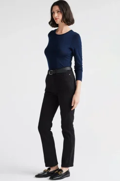 Toorallie Crew Merino Tee - Navy
