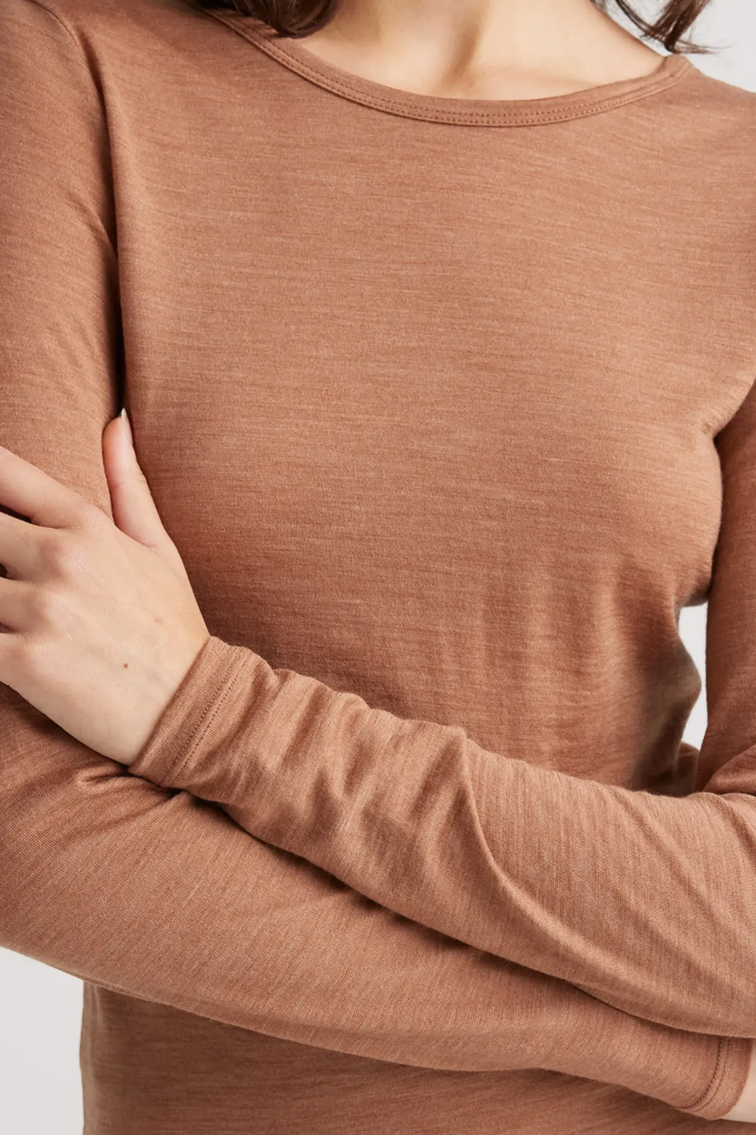 Toorallie Crew Merino Tee - Sand Dune