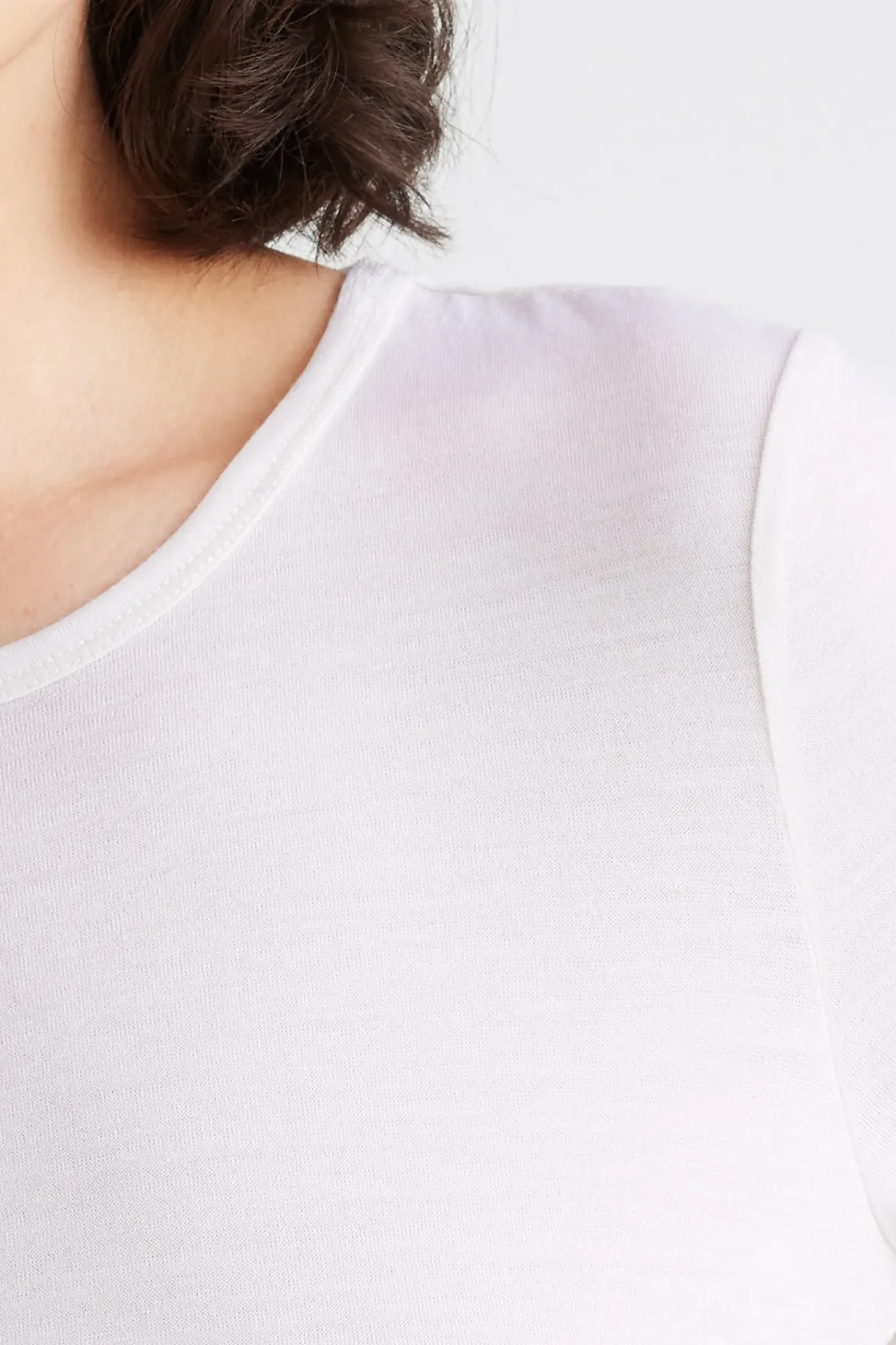 Toorallie Crew Merino Tee - Warm White