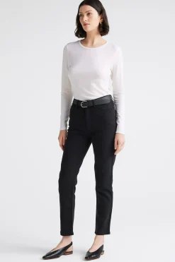 Toorallie Crew Merino Tee - Warm White