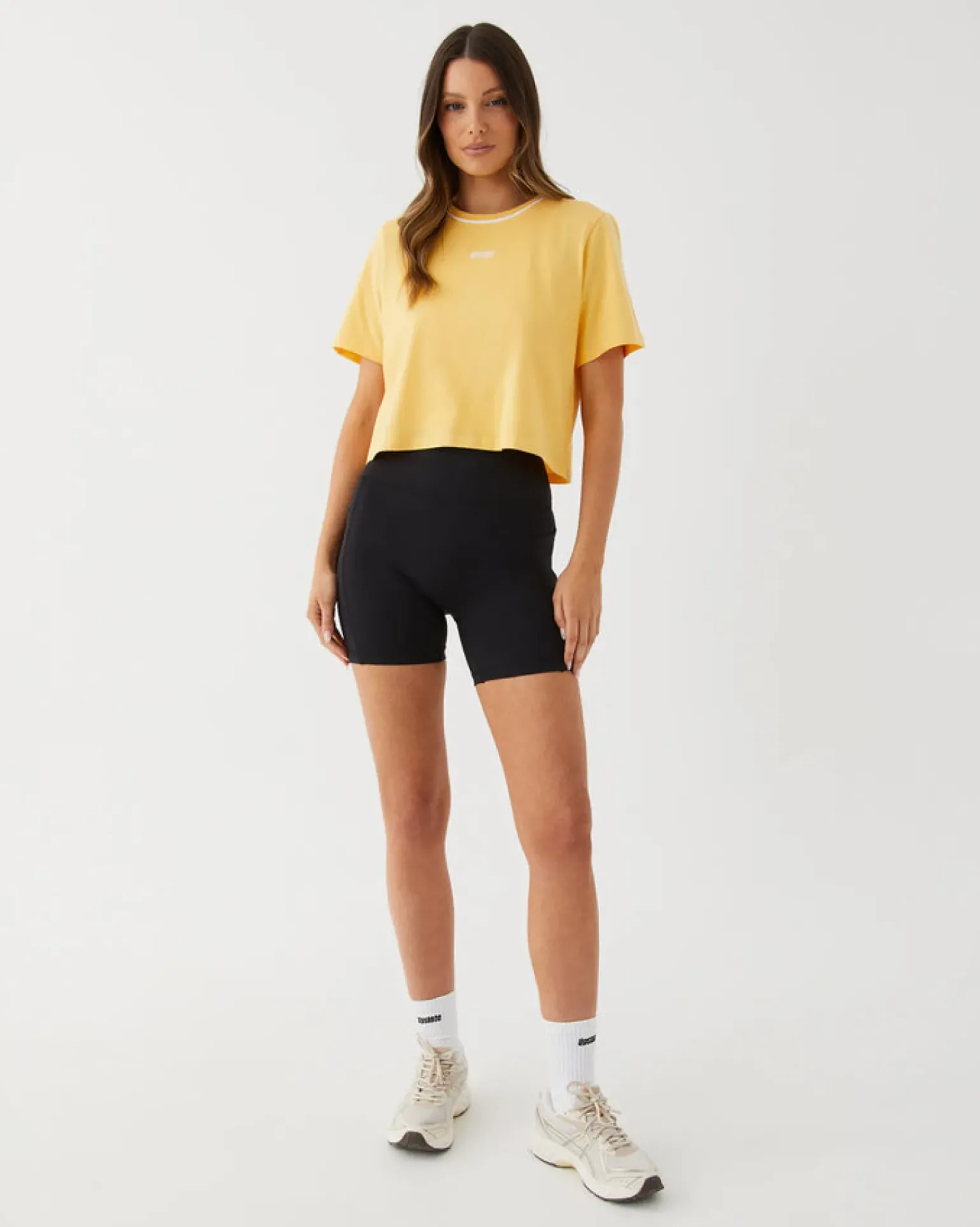 Upstate Evolve Cropped Tee- Pina Colada