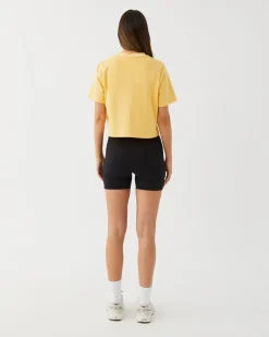 Upstate Evolve Cropped Tee- Pina Colada