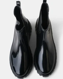 Walnut Leon Gumboot - Black