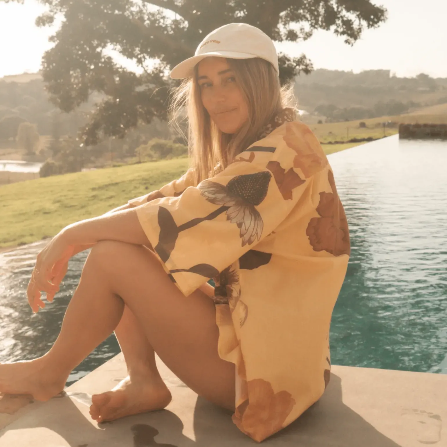 Wandering Folk Glades Over Swim Shirt - Chamomile