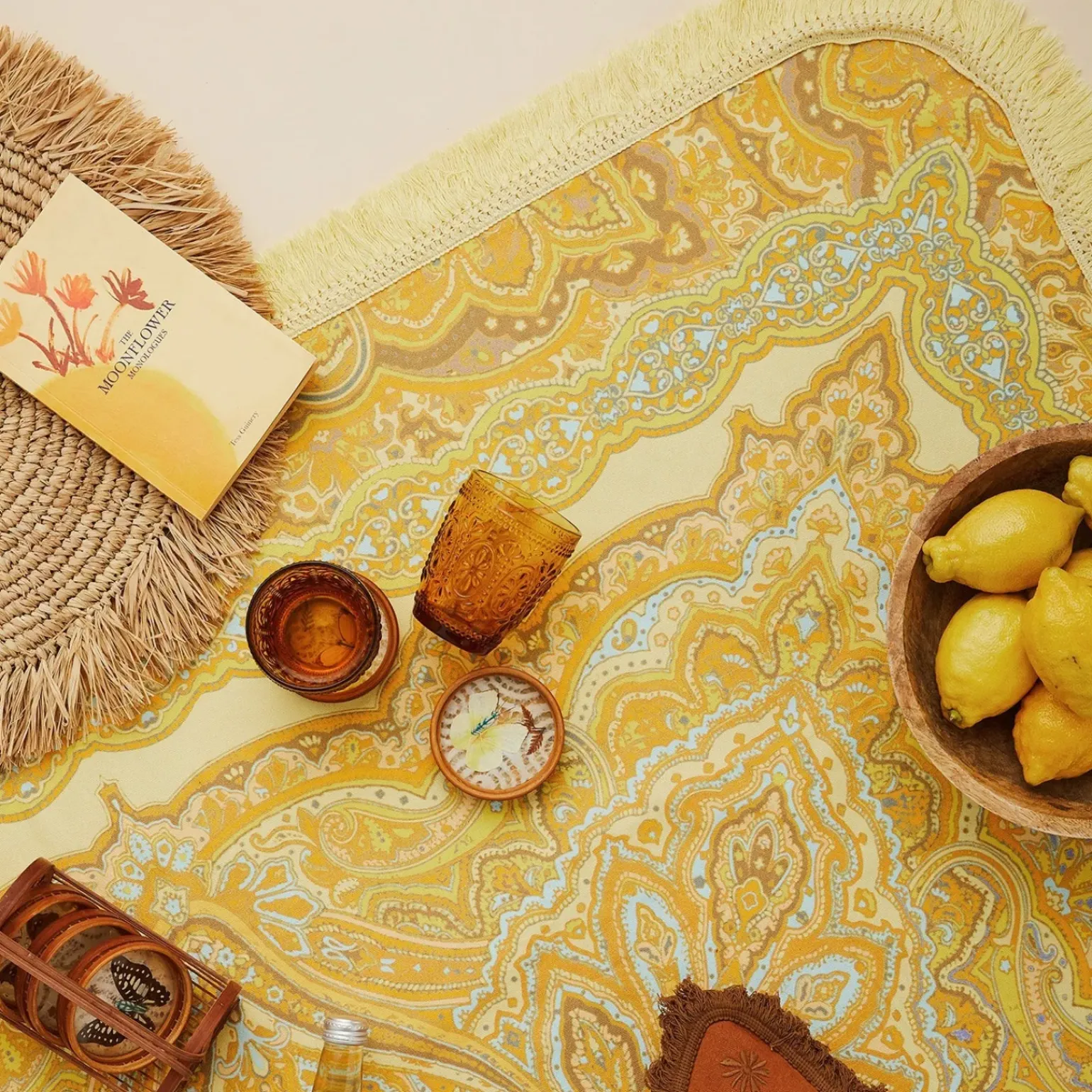 Wandering Folk Topanga Picnic Rug - Sun