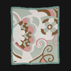 Wandering Folk Woven Throw - Kaleid Mist