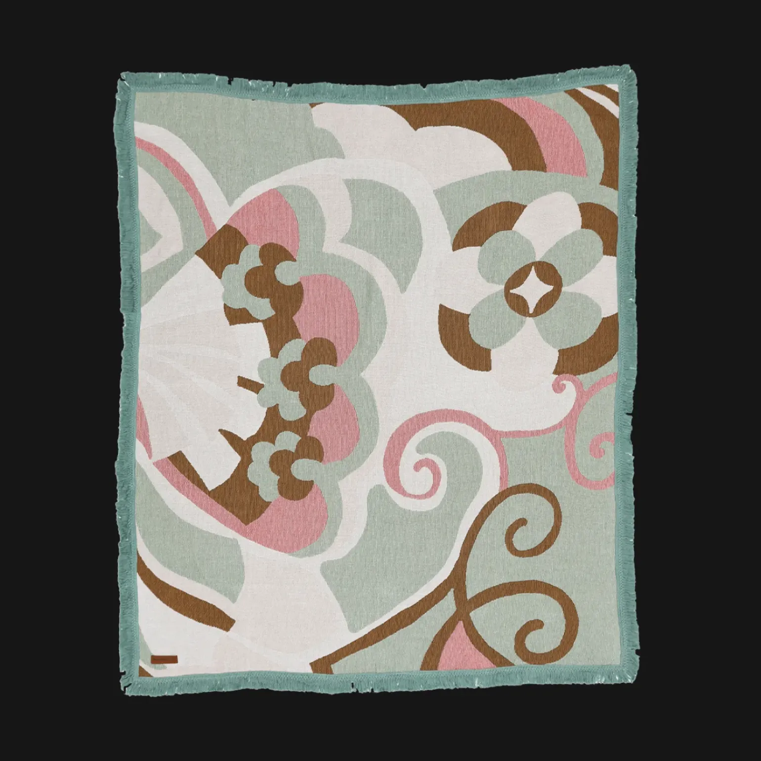 Wandering Folk Woven Throw - Kaleid Mist