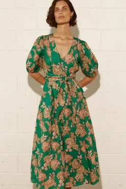 Zoe Kratzmann Ebb Dress - K'gari Palm Green