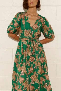 Zoe Kratzmann Ebb Dress - K'gari Palm Green