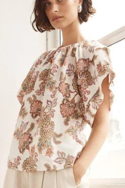 Zoe Kratzmann Flout Top - K'gari Cream