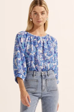 Zoe Kratzmann Imbue Top - Pacific Floral