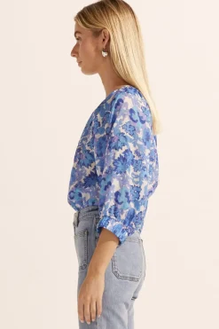 Zoe Kratzmann Imbue Top - Pacific Floral