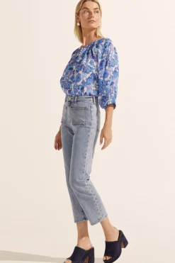 Zoe Kratzmann Imbue Top - Pacific Floral
