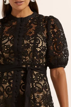 Zoe Kratzmann Lyric Lace Dress - Black