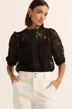 Zoe Kratzmann Parade Lace Top - Black