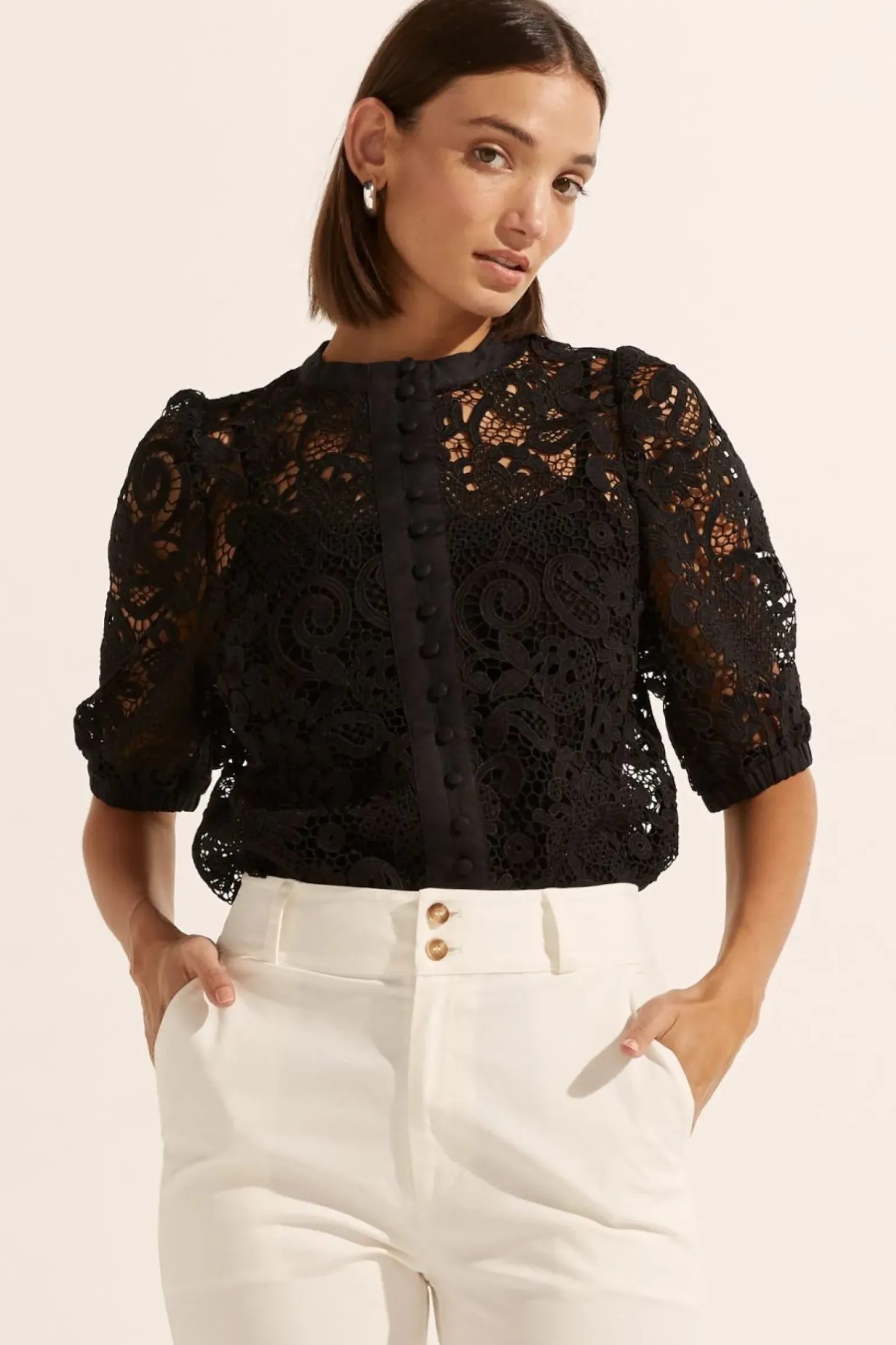Zoe Kratzmann Parade Lace Top - Black