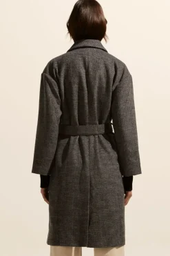 Zoe Kratzmann Pillar Coat - Black Mini Check